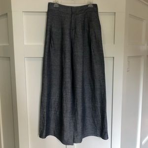 Halston wide leg linen palazzo pants